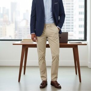 J Crew Fac NWT Straight Fit Tech Chino Pants Size 30 x 30 in Khaki